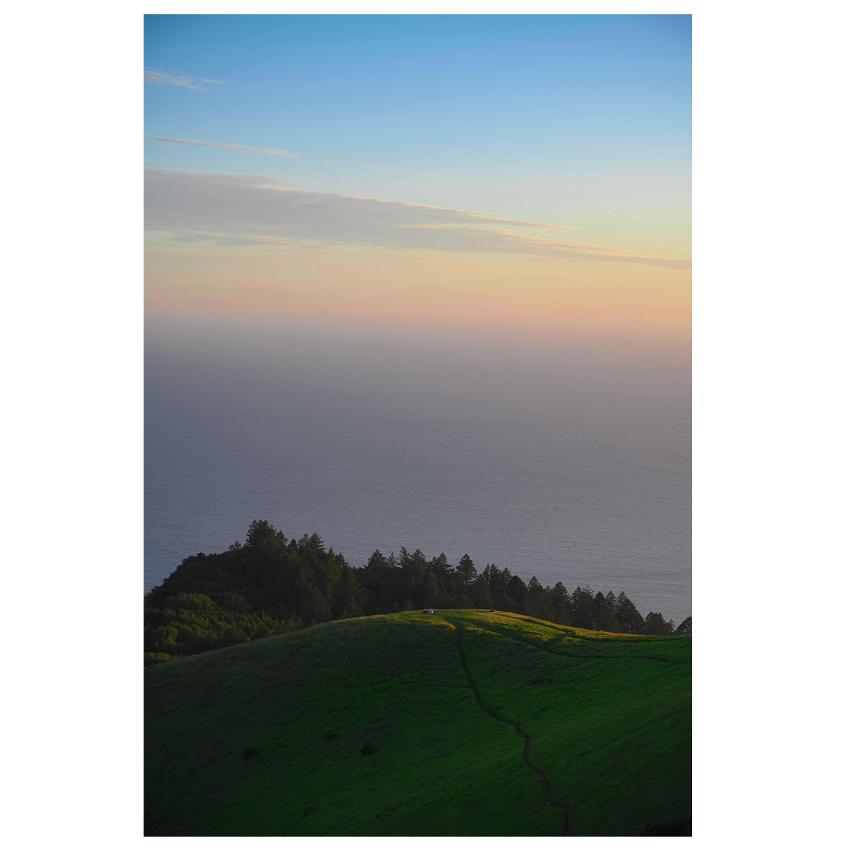 Mt. Tam Sunset Poster